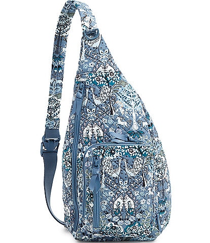 Vera Bradley Enchantment Blue Sling Backpack