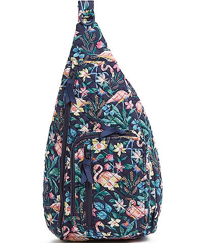 Vera Bradley Flamingo Garden Sling Backpack