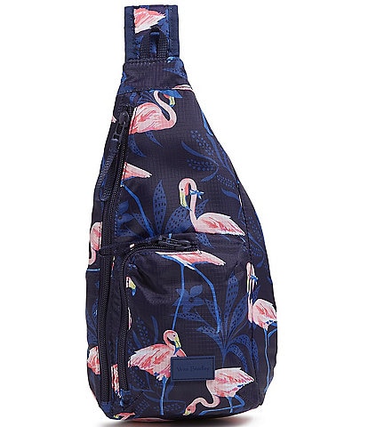 Vera Bradley Flamingo Party Mini Sling Backpack