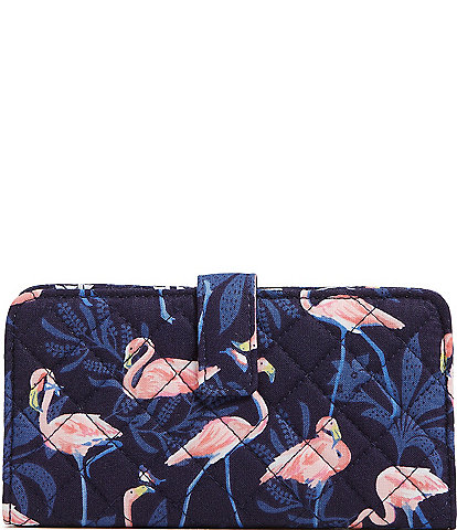 Vera Bradley Flamingo Party RFID Finley Wallet