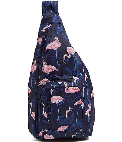Vera Bradley Flamingo Party Sling Backpack