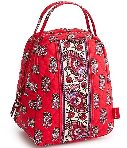 Vera Bradley Flowering Goji Paisley Premium Cotton Lunch Bag