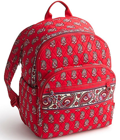 Vera Bradley Flowering Paisley Goji Berry Bancroft Backpack