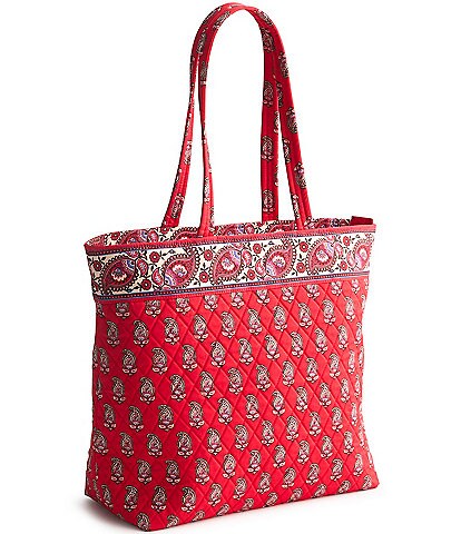 Vera Bradley Flowering Paisley Goji Berry Original Zip Tote Bag