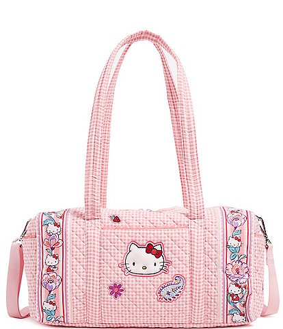 Vera Bradley Hello Kitty Gingham Small Travel Duffle Bag