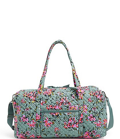Vera Bradley Iconic Large Quilted Floral Print Travel Duffle Bag