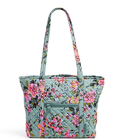 Vera Bradley Iconic Small Vera Floral Tote Bag