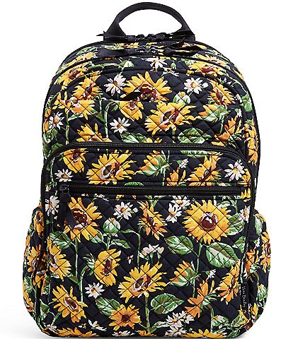 Vera Bradley Iconic XL Campus Sunflowers Backpack