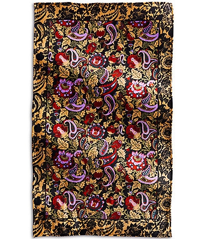 Vera Bradley Midnight Garden Paisley Plush Throw Blanket