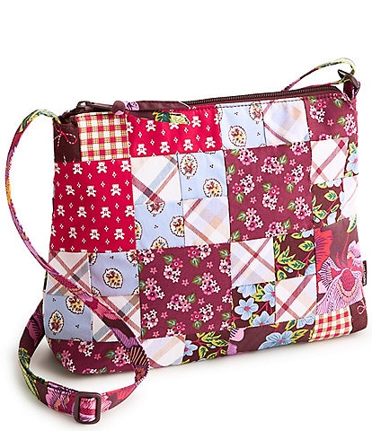 Vera Bradley Original Zip Hipster Festive Check Patchwork Crossbody Bag