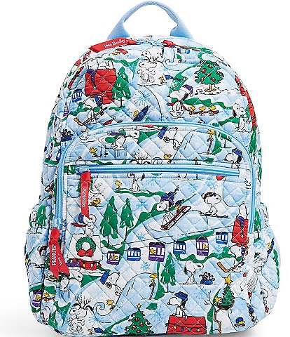 Vera Bradley Peanuts Collection Ski Slope Snoopy Large Travel Duffle Bag