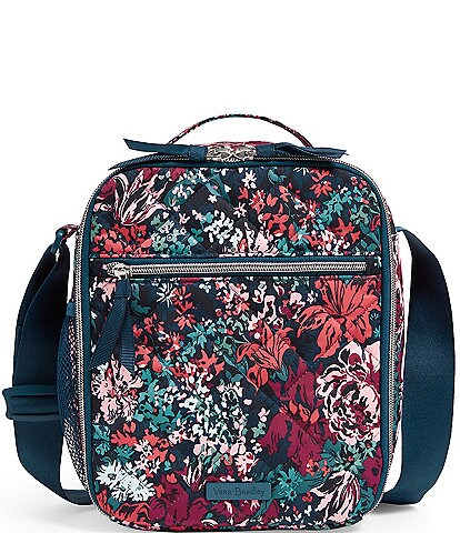 Vera Bradley Performance Twill Collection Floral Deluxe Lunch Bunch Bag