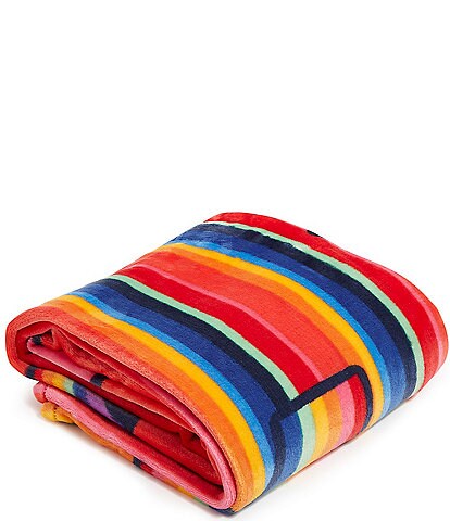 Vera Bradley Pride Love Stripe Plush Throw Blanket
