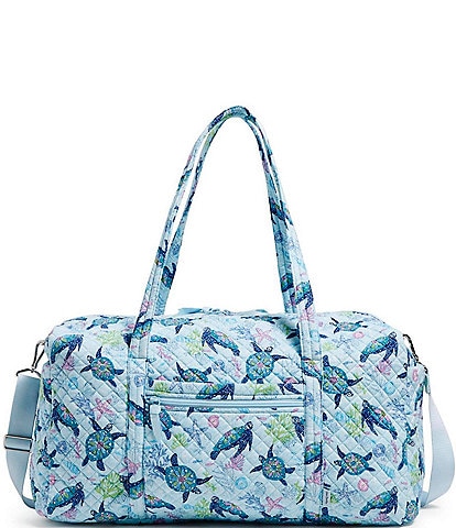 Vera Bradley Turtle Dream Iconic Large Quilted Travel Duffle Bag