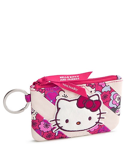 Vera Bradley x Hello Kitty Patchwork Floral Zip ID Case