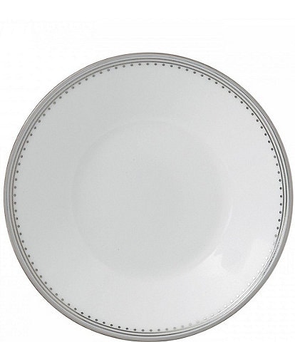 Vera Wang by Wedgwood Grosgrain Striped & Dotted Platinum Bone China Saucer