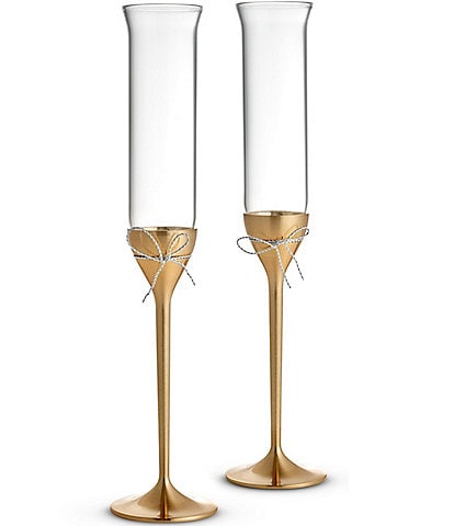 Vera Wang by Wedgwood Love Knots Toasting Flute, Set of 2