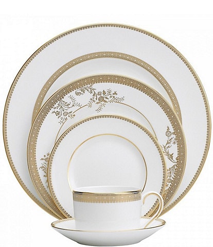 Vera Wang by Wedgwood Vera Lace Floral 5-Piece Place Setting