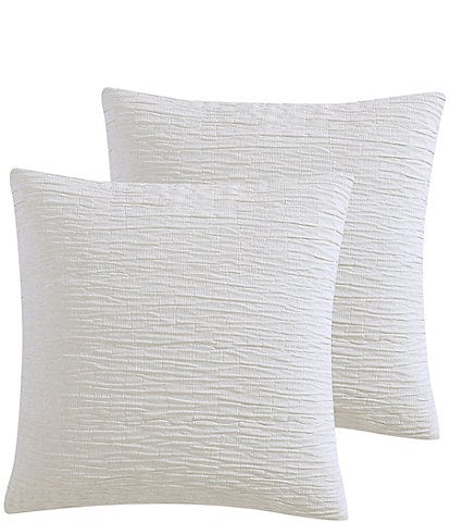 Vera Wang Ruched Chenille Square Pillow Cover