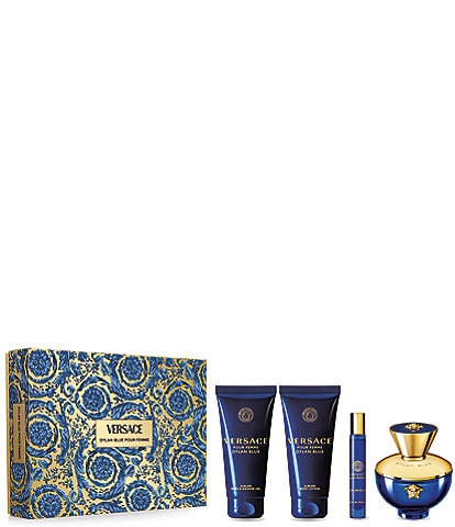 Versace  Dylan Blue Pour Femme Eau de Parfum Gift Set, 4 Piece