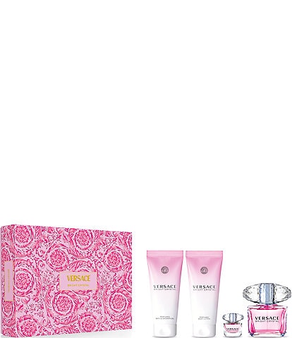 Versace Bright Crystal 4pc Parfum Set