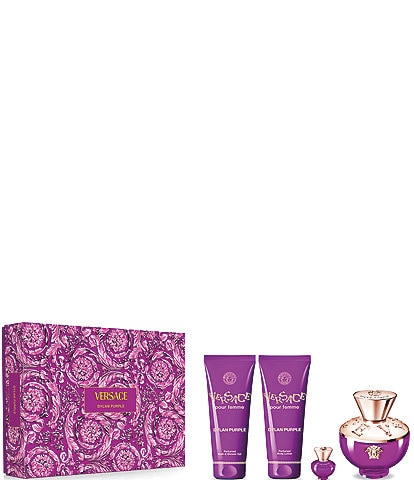 Versace Dylan Purple 4pc Eade Parfum Set
