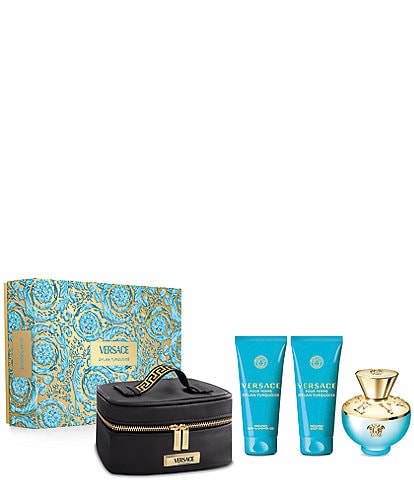 Versace Dylan Turquoise Eau de Toilette Gift Set, 4 Piece