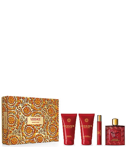 Versace Eros Flame Eau de Parfum Gift Set, 4 Piece