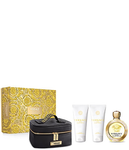 Versace Eros Pour Femme Eau de Toilette Gift Set, 4 Piece