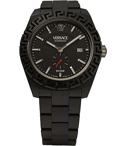 Versace Men's DV One Automatic Black Ceramic Bracelet Watch