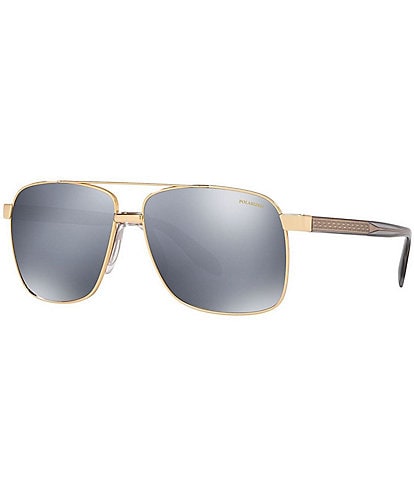 Versace Men's Ve2174 59 Polarized Square Sunglasses