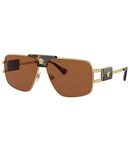 Versace Men's VE2251 63mm Pilot Sunglasses