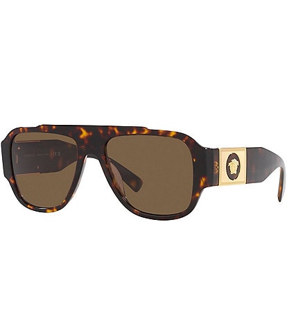 Versace Men's Ve4406 56mm Rectangle Sunglasses