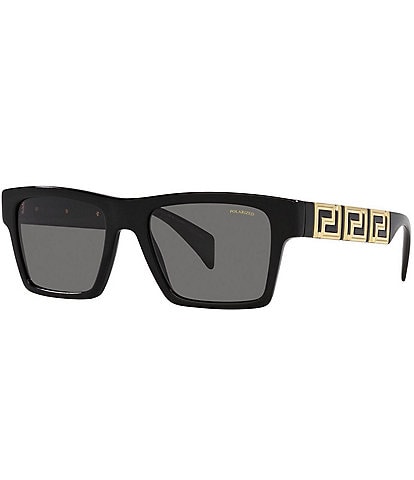 Versace Men's Ve4445 54mm Polarized Rectangle Sunglasses