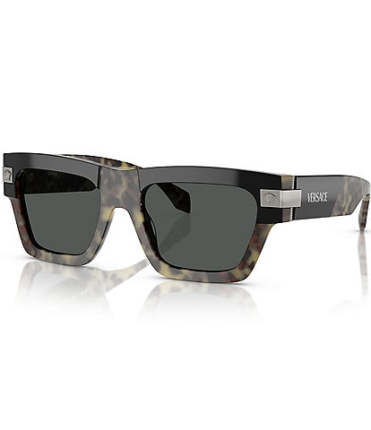 Versace Men's VE4464 55mm Havana Square Sunglasses