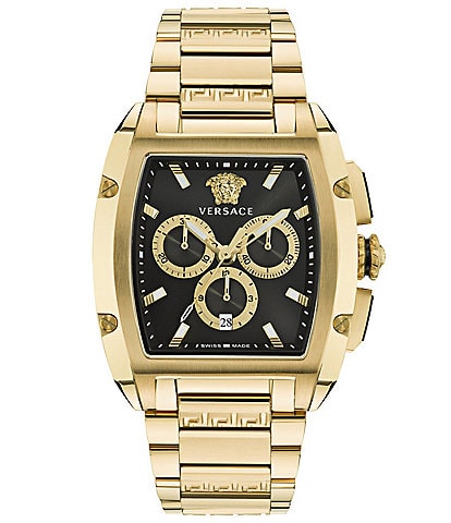 Versace Men's Versace Dominus Chronograph Gold Stainless Steel Bracelet Watch