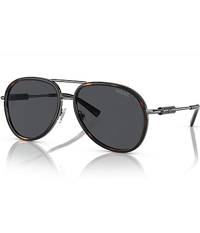 Versace Unisex VE226060-X 60mm Aviator Sunglasses