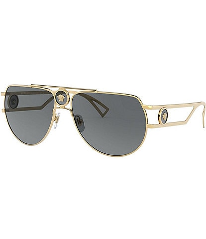 Versace Men's VE2225 60mm Pilot Framed Sunglasses