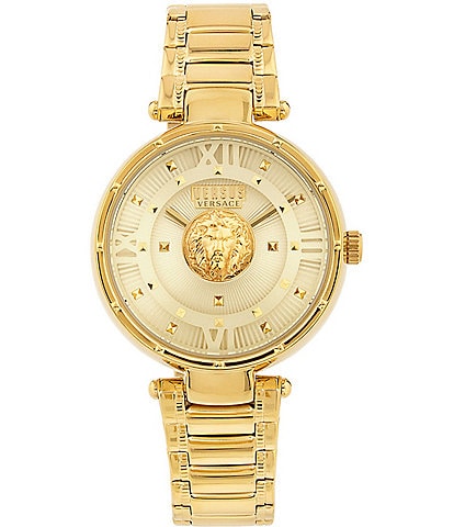 Versace Versus By Versace Women's Moscova Analog Gold Tone Stainless Steel Bracelet Watch