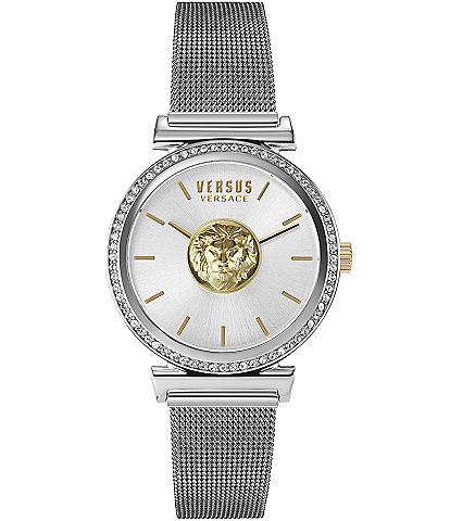 Versace Versus Versace Brick Lane Women's Quartz Analog Stainless Steel Mesh Bracelet Watch