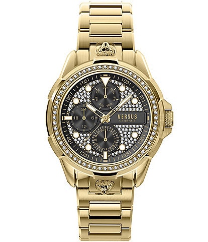 Versace Versus Versace Men's 6e Arrondissement Multifunction Gold Bracelet Watch