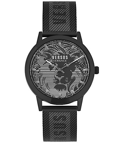 Versace Men's Icon Active Quartz Analog Black Transparent Silicone Strap  Watch