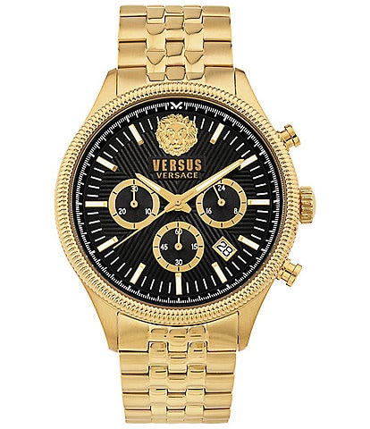 Versace Versus Versace Men's Colonne Chronograph Gold Stainless Steel Bracelet Watch