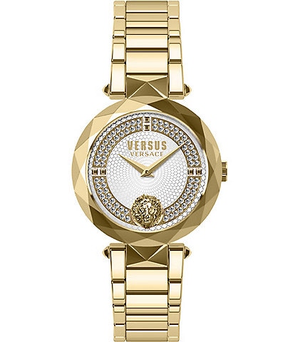 Versace Versus Versace Women's Covent Garden Two-Hand Quartz Gold Bracelet Watch