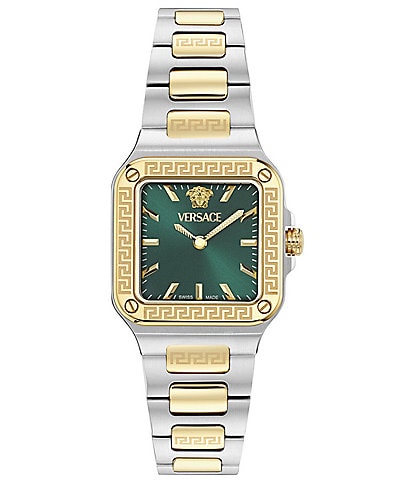 Versace Womens Greca Edge 30mm Bracelet Watch