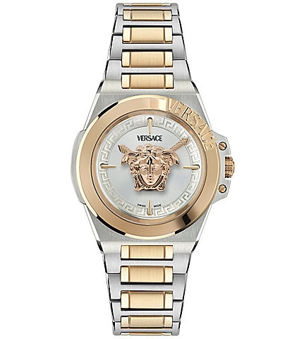 Versace Women's Hera Analog Two Tone Stainless Steel Bracelet Watch