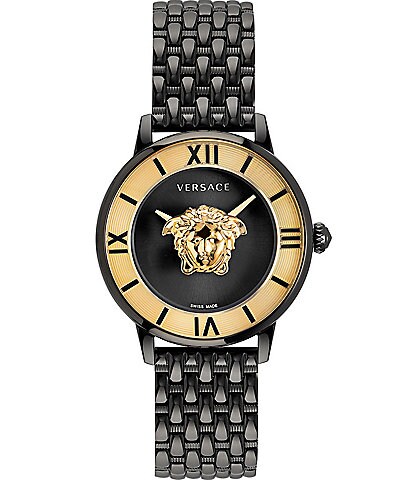 Versace Women's La Medusa Quartz Analog Black Bracelet Watch