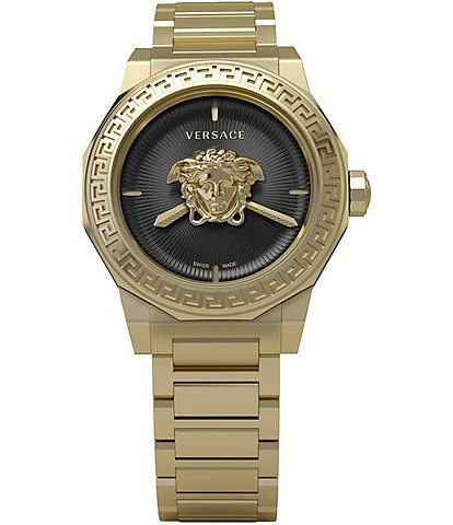 Versace Women's Medusa Deco Quartz Analog Gold Stainless Steel Bracelet Watch