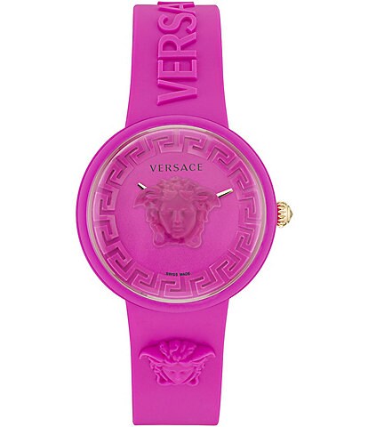 Versace Women's Medusa Pop Quartz Analog Silicone Strap Watch