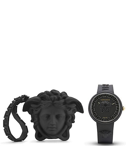 Versace Women's Medusa Pop Quartz Analog Silicone Strap Watch